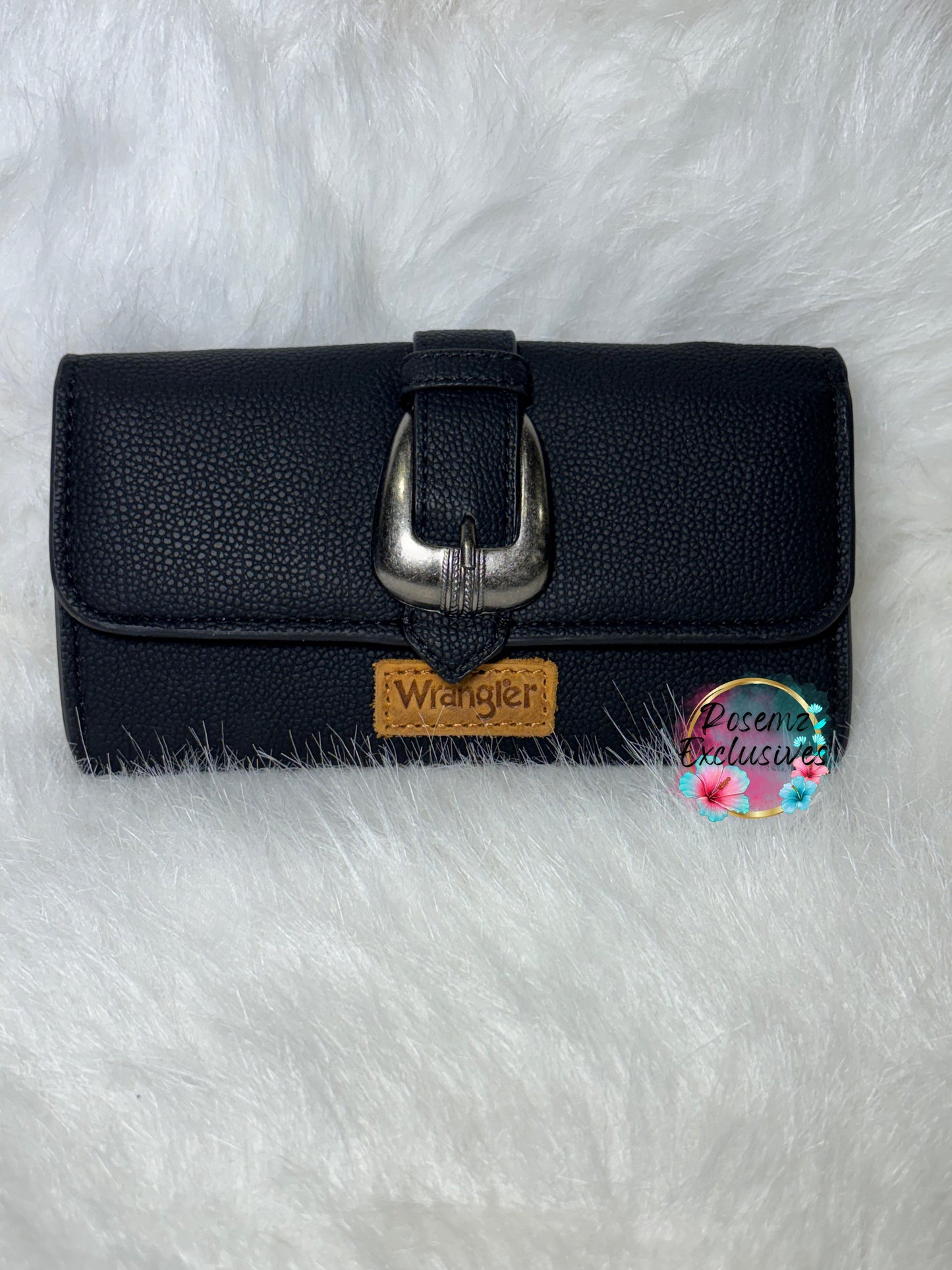 Wrangler Buckle Wallet/Shoulder Bag/Crossbody - Black