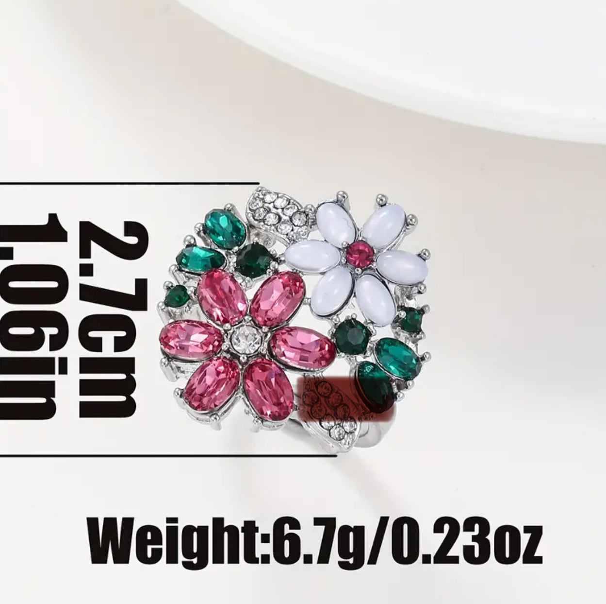 Floral Zircona Ring