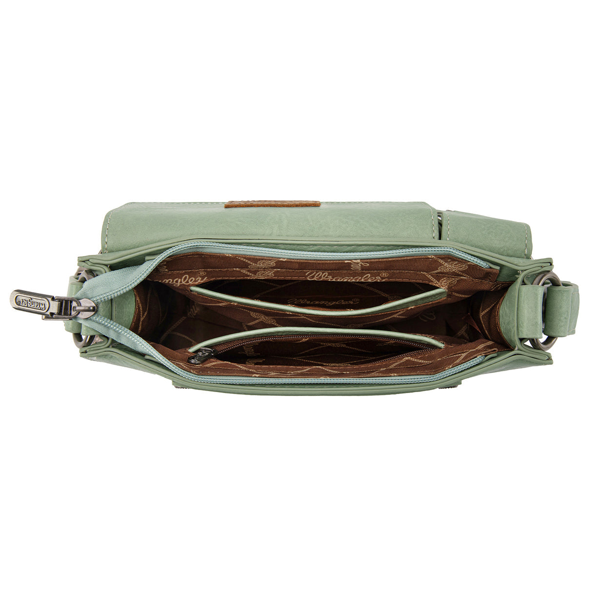 Wrangler Buckle Charm Small Shoulder Bag - Green