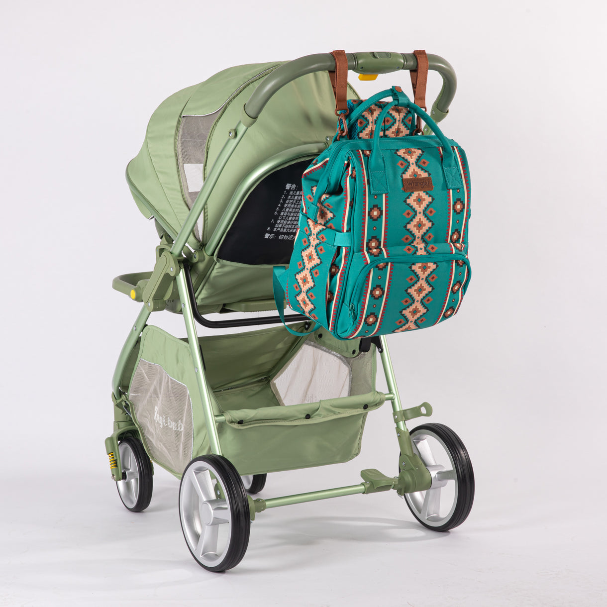 Wrangler Aztec Printed Callie Backpack - Teal