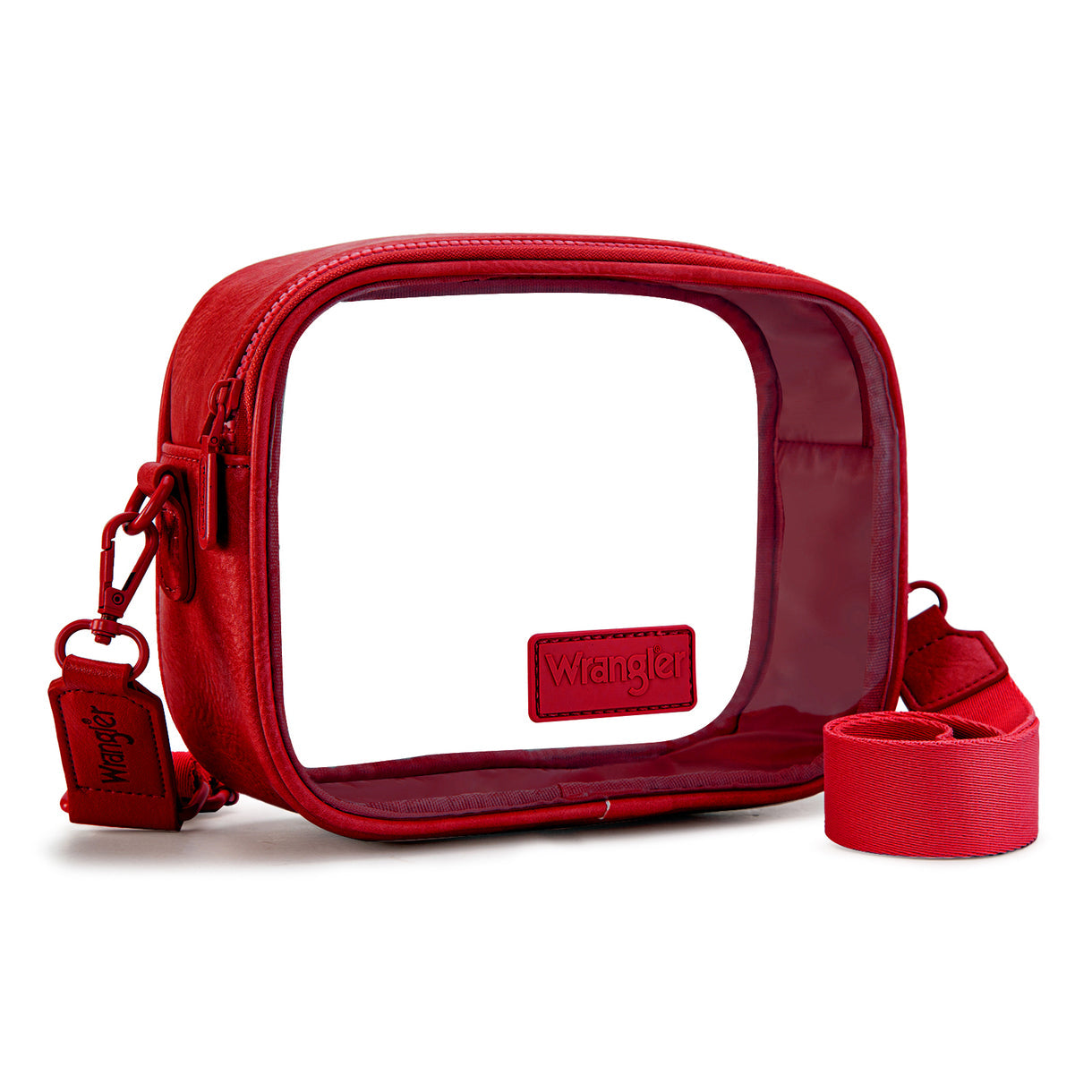 Wrangler Clear Crossbody Bag/Stadium Bag - Red