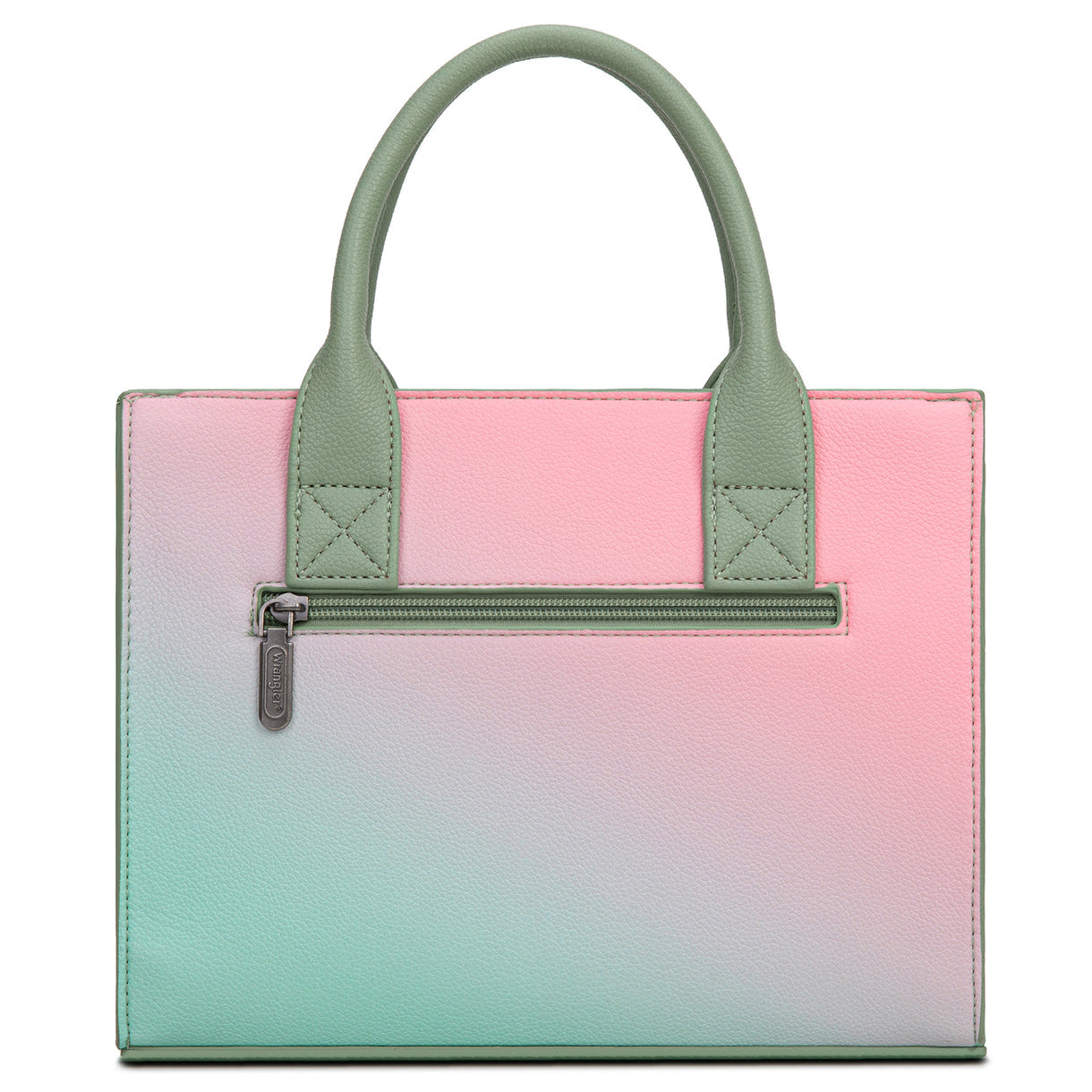 Wrangler Ombre Western Tote/Crossbody - Green - Pink