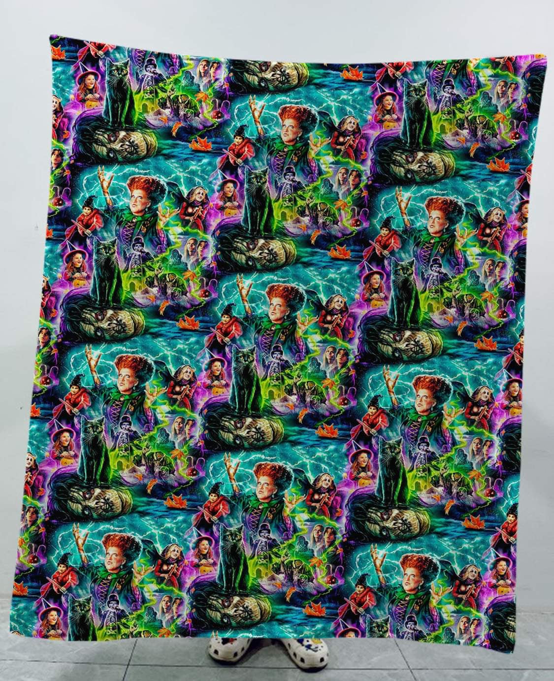 Halloween print fleece blankets