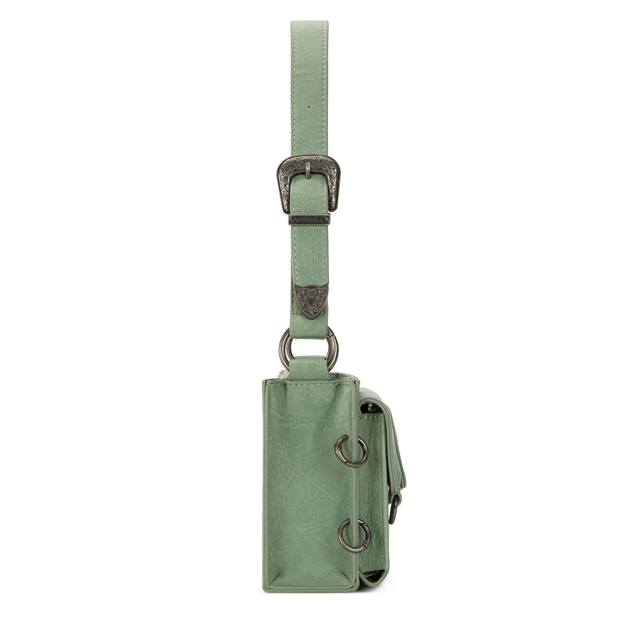 Wrangler Buckle Charm Small Shoulder Bag - Green