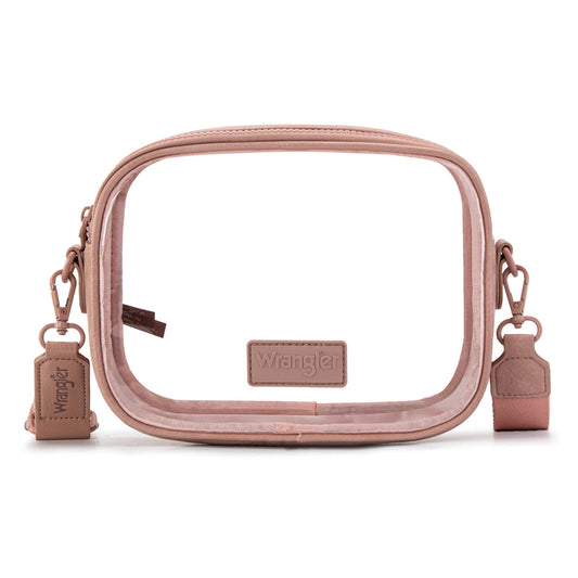 Wrangler Clear Crossbody Bag/Stadium Bag - Pink