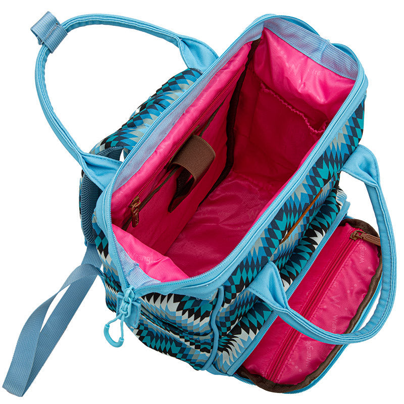 Wrangler Aztec Printed Callie Backpack - Blue