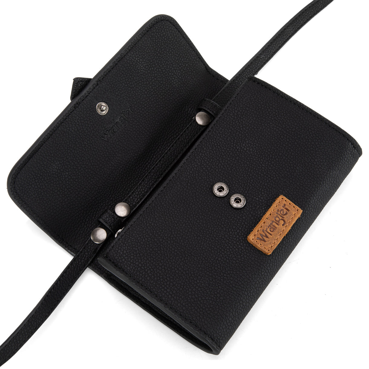 Wrangler Buckle Wallet/Shoulder Bag/Crossbody - Black