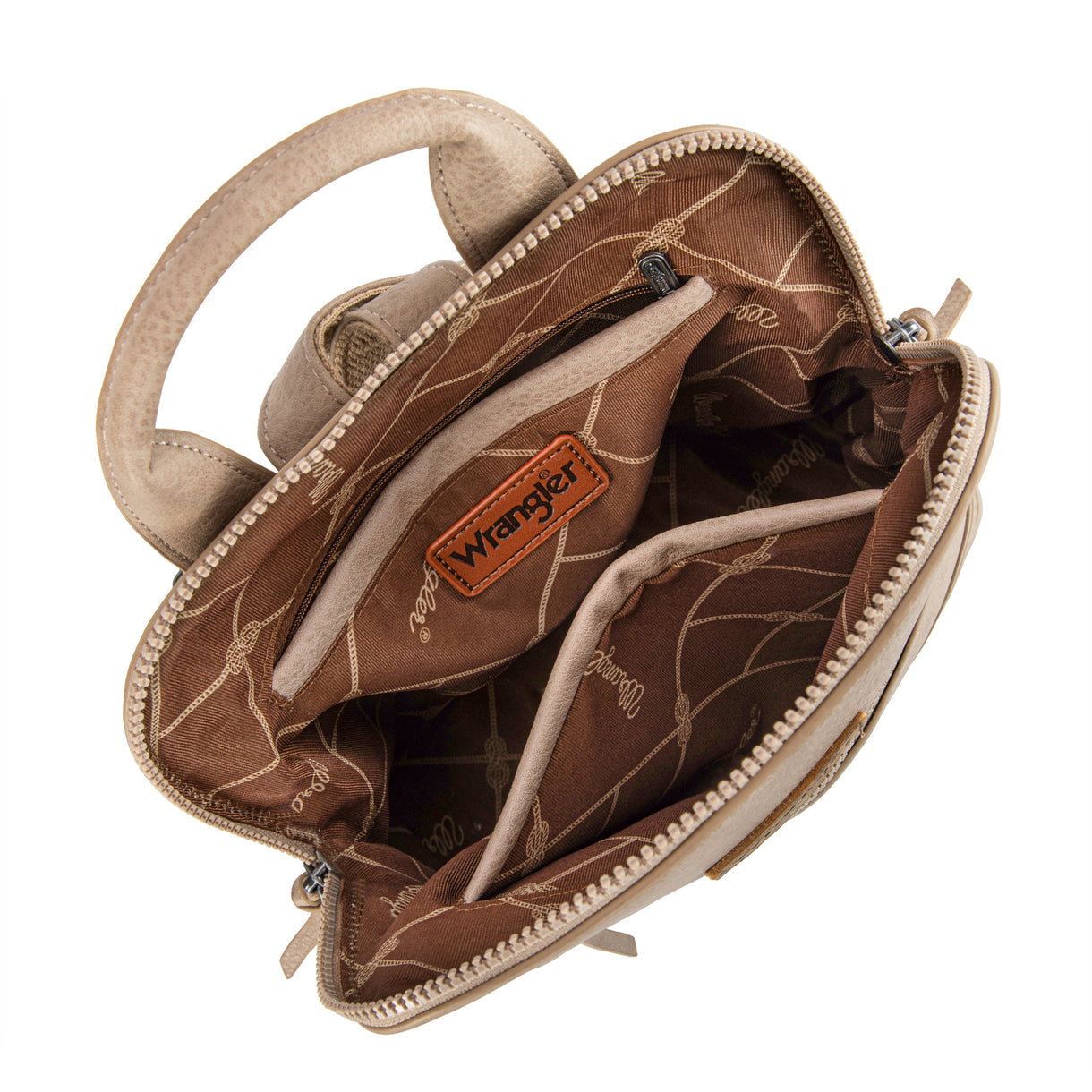 Wrangler Classic Dome Zippered Backpack - Tan