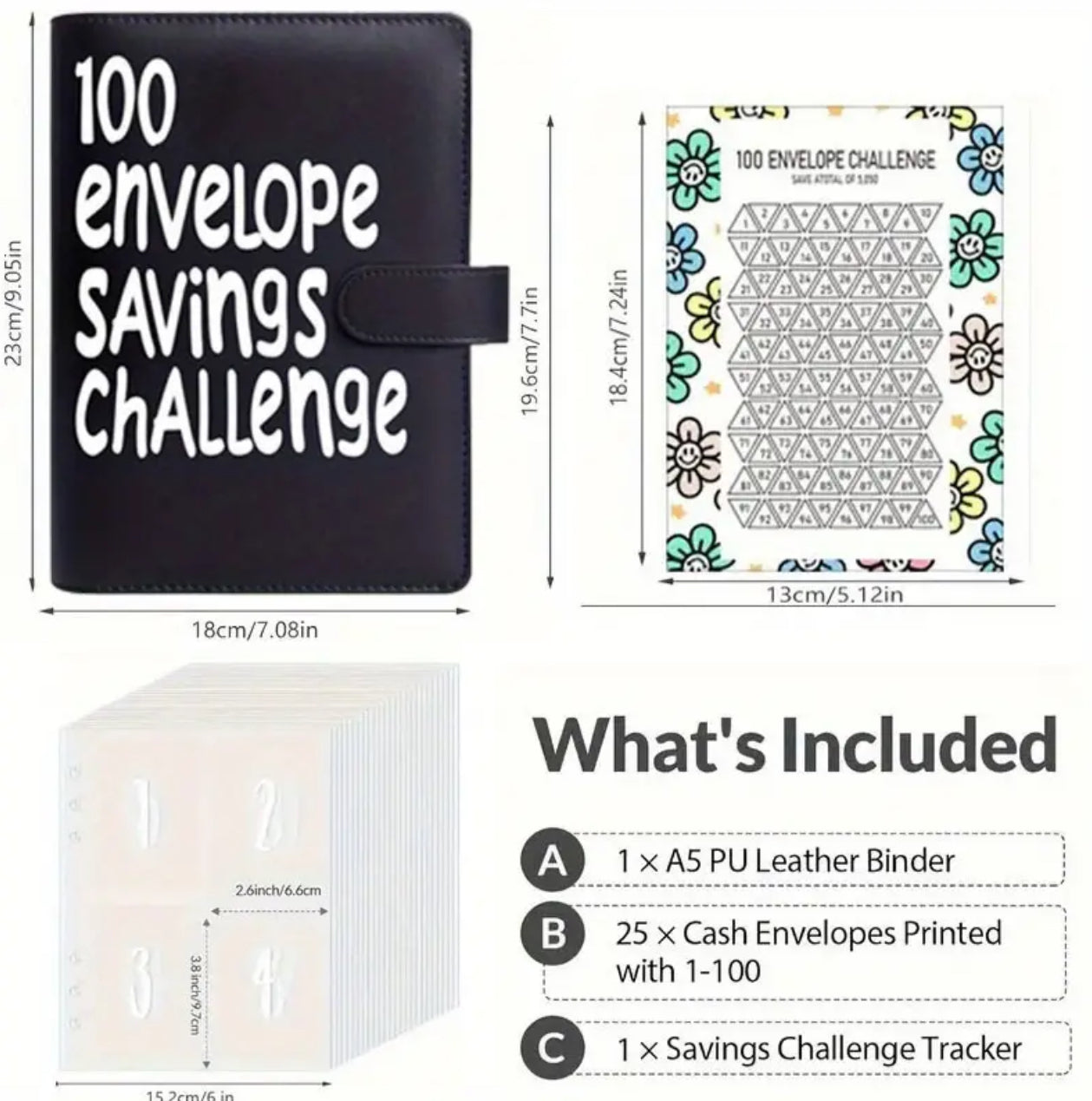 100 Envelope Savings Challenge Planner