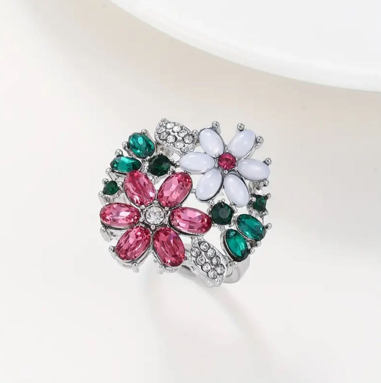 Floral Zircona Ring