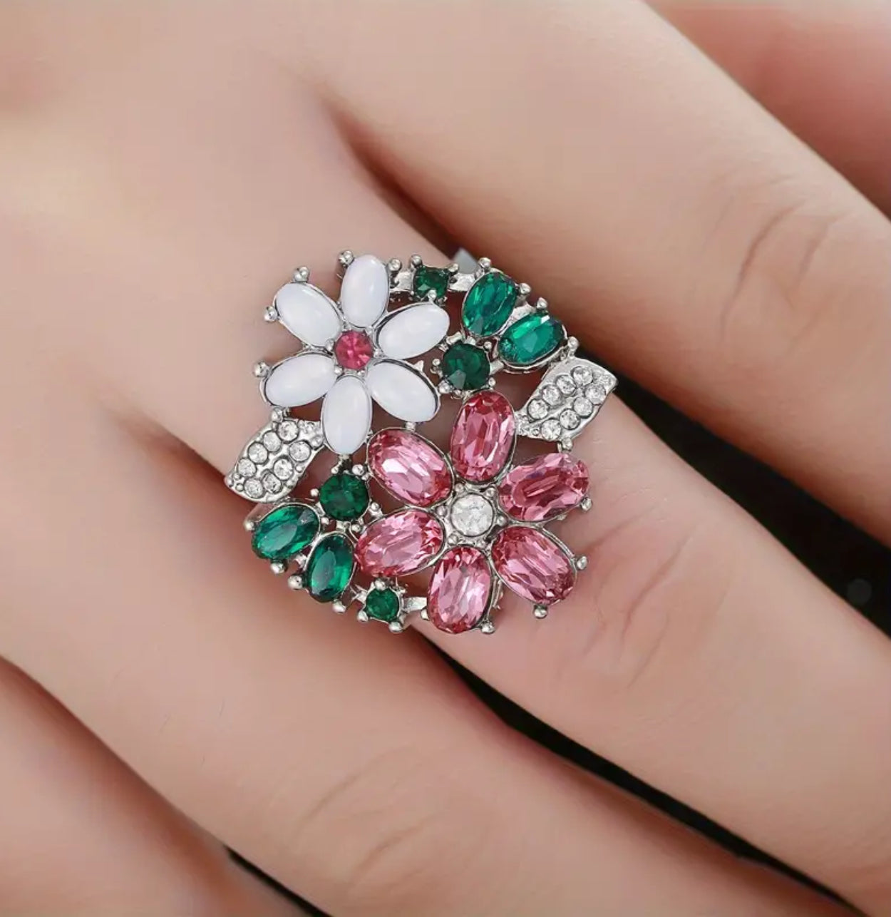 Floral Zircona Ring