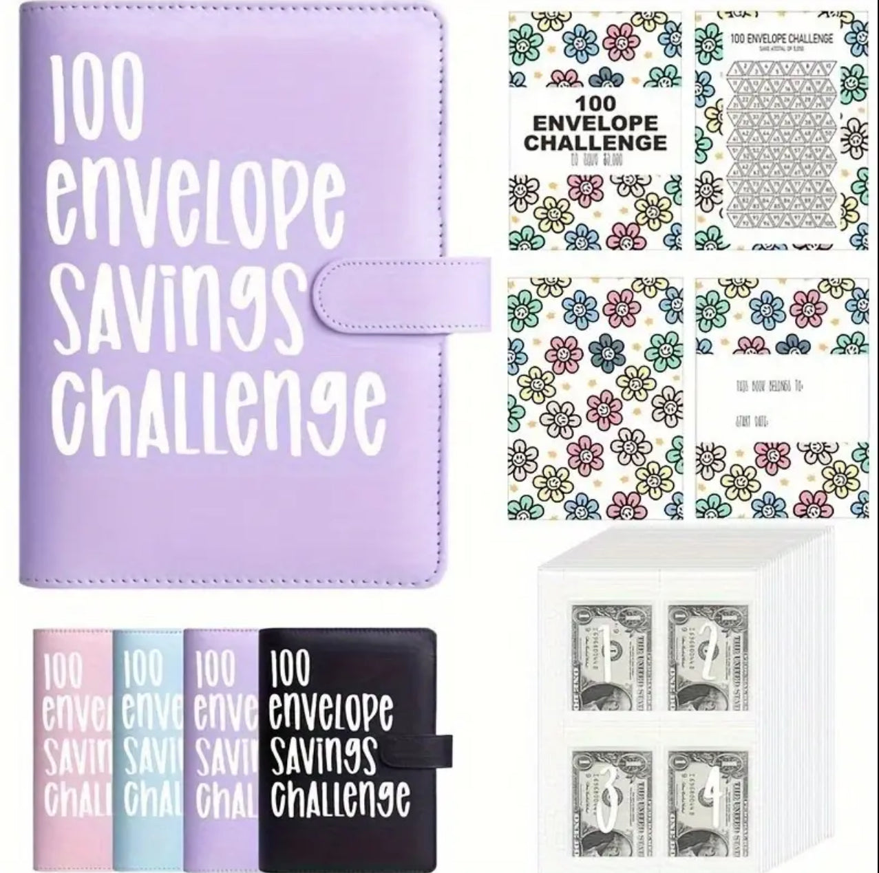 100 Envelope Savings Challenge Planner