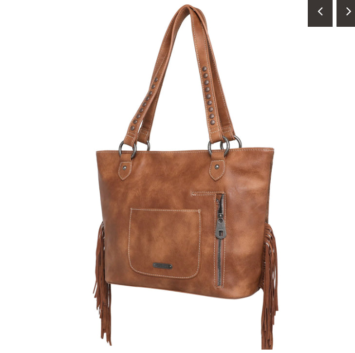 Trinity Ranch Hair-On Cowhide Collection Concealed Carry Tote