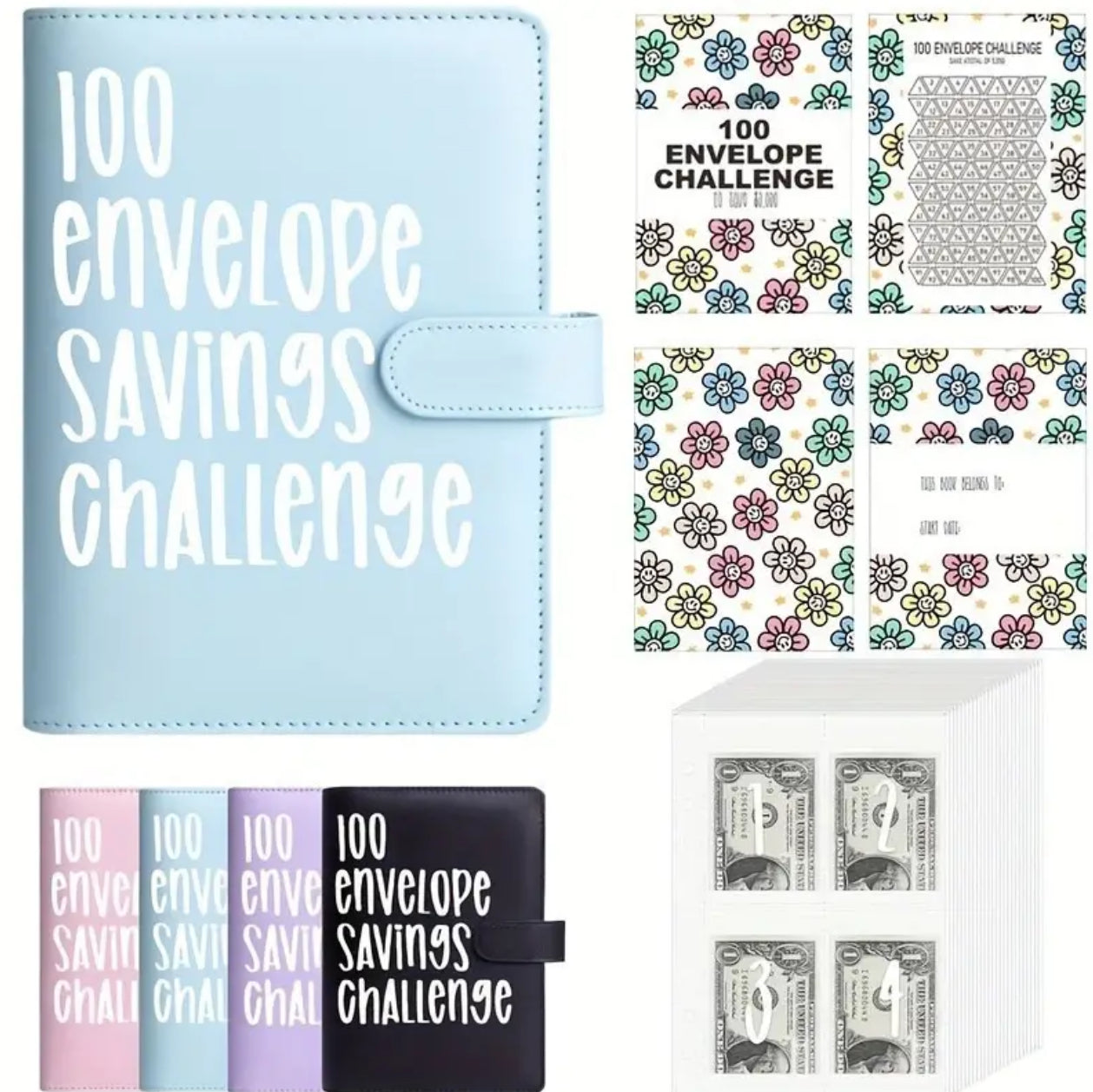 100 Envelope Savings Challenge Planner