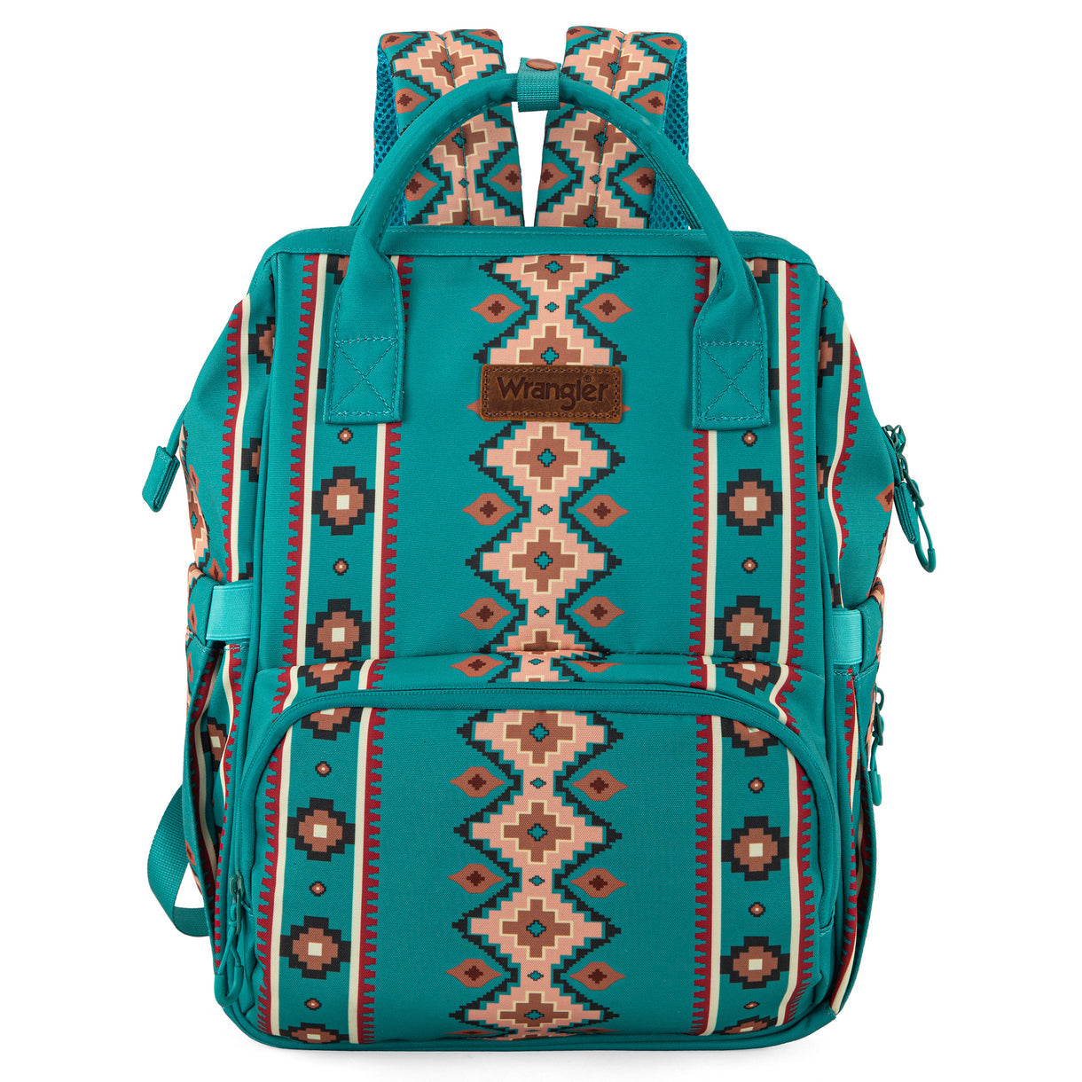 Wrangler Aztec Printed Callie Backpack - Teal