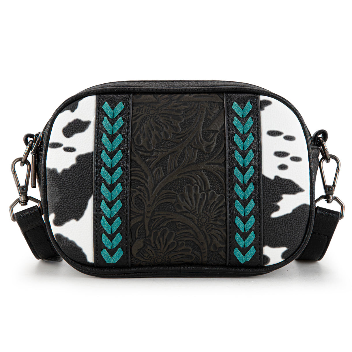 Montana West Tooled Collection Crossbody - Black