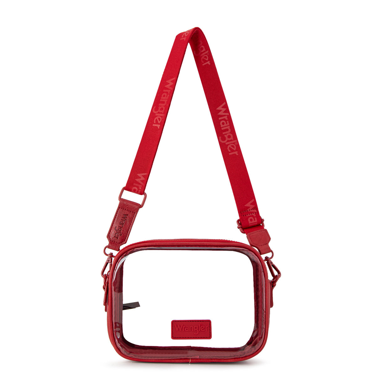 Wrangler Clear Crossbody Bag/Stadium Bag - Red