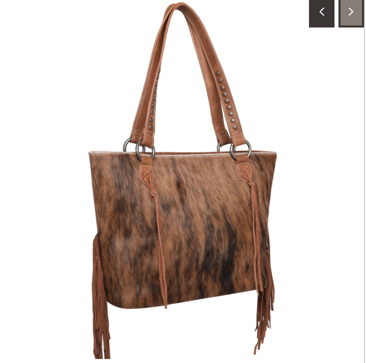 Trinity Ranch Hair-On Cowhide Collection Concealed Carry Tote