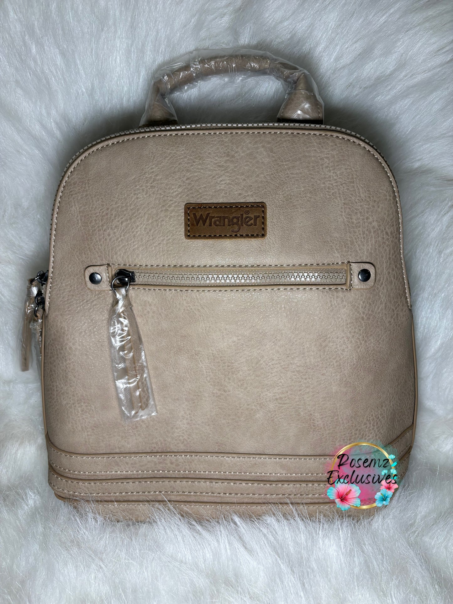 Wrangler Classic Dome Zippered Backpack - Tan