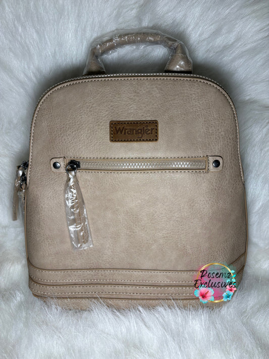 Wrangler Classic Dome Zippered Backpack - Tan