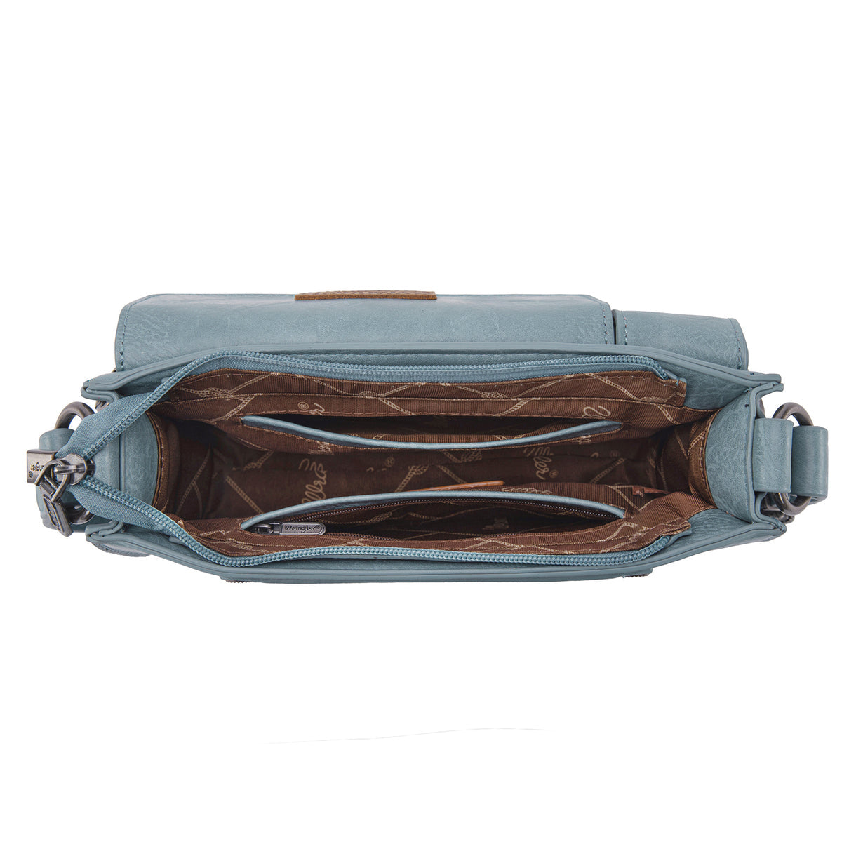 Wrangler Buckle Charm Small Shoulder Bag - Jean