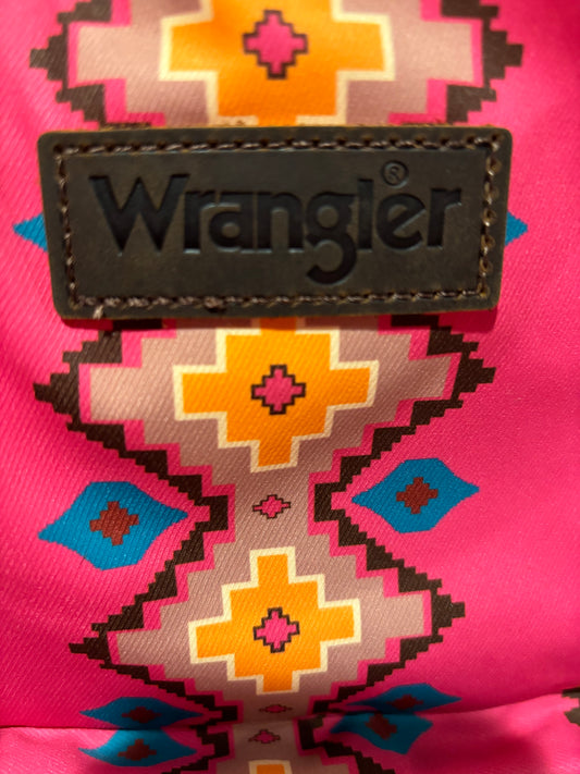 Wrangler Allover Aztec Dual Sided Backpack - Hot Pink