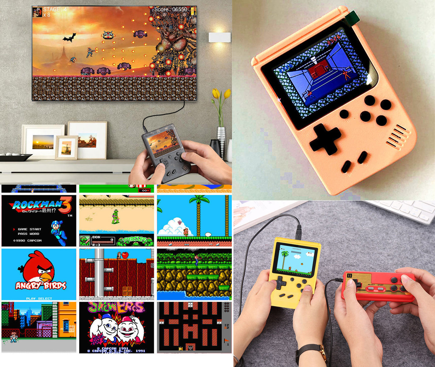 Handheld Gaming Console with 375  build in games. Great gift. Great for travel