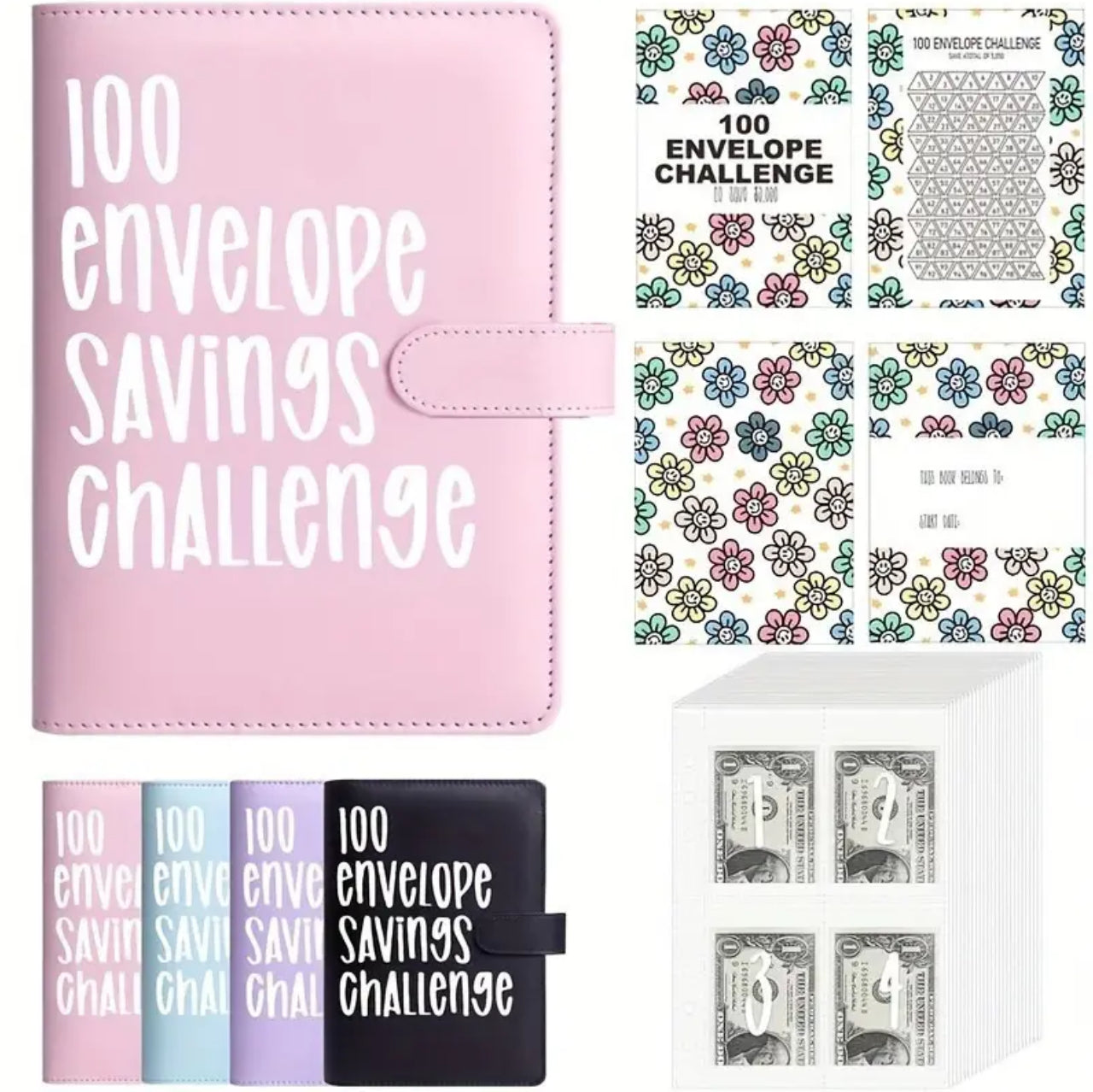 100 Envelope Savings Challenge Planner