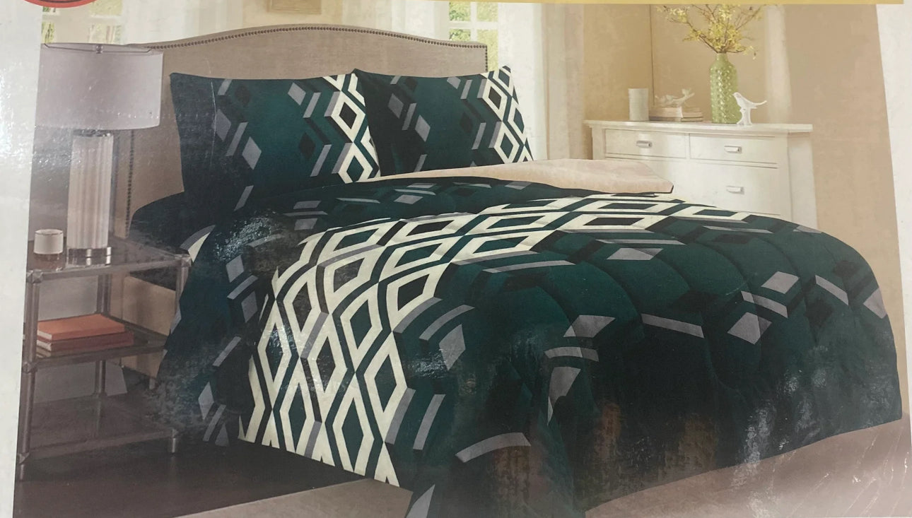 Southwest Inspired 3pc Sherpa Blanket