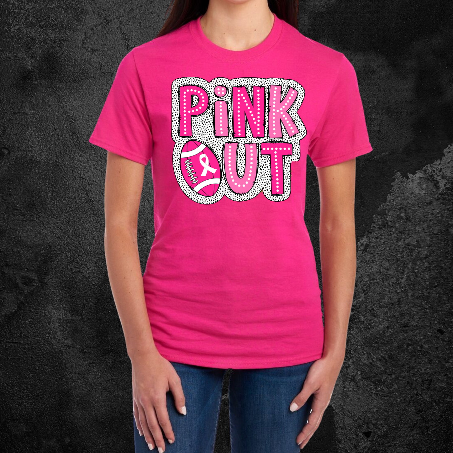 WTX Reign Breast Cancer Awareness Tee - Pink Out Breast Cancer Awareness Football Tee