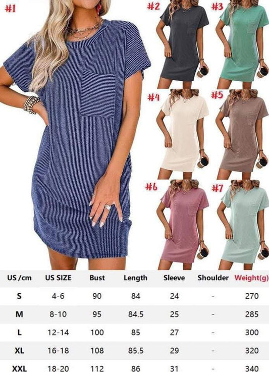 Ribbed T-Shirt dress