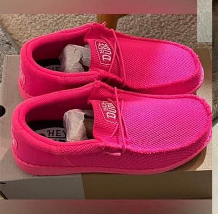 BARBIE PINK canvas shoes