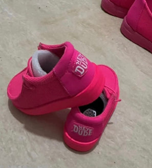 BARBIE PINK canvas shoes