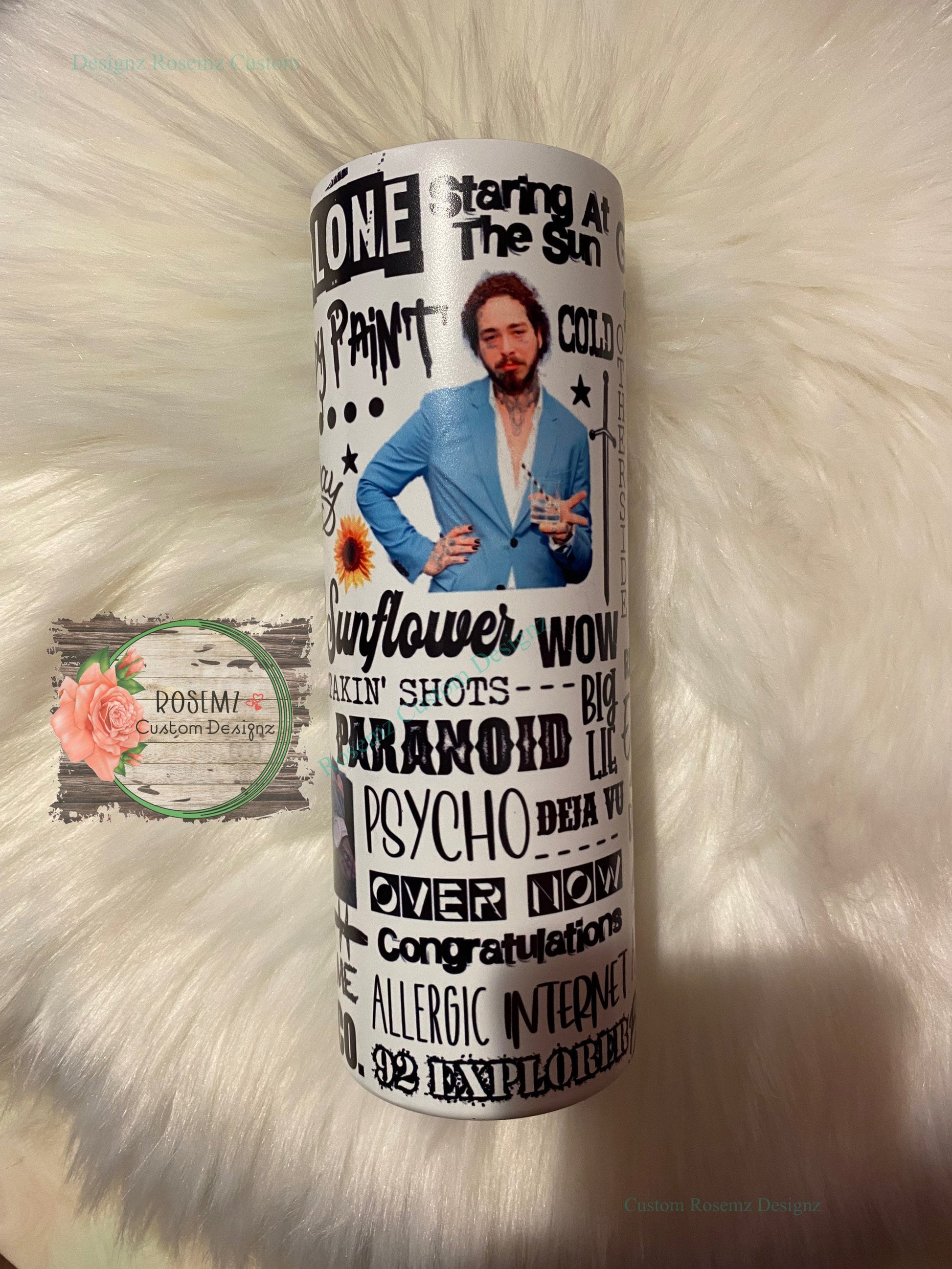 Post Malone Full wrap tumbler