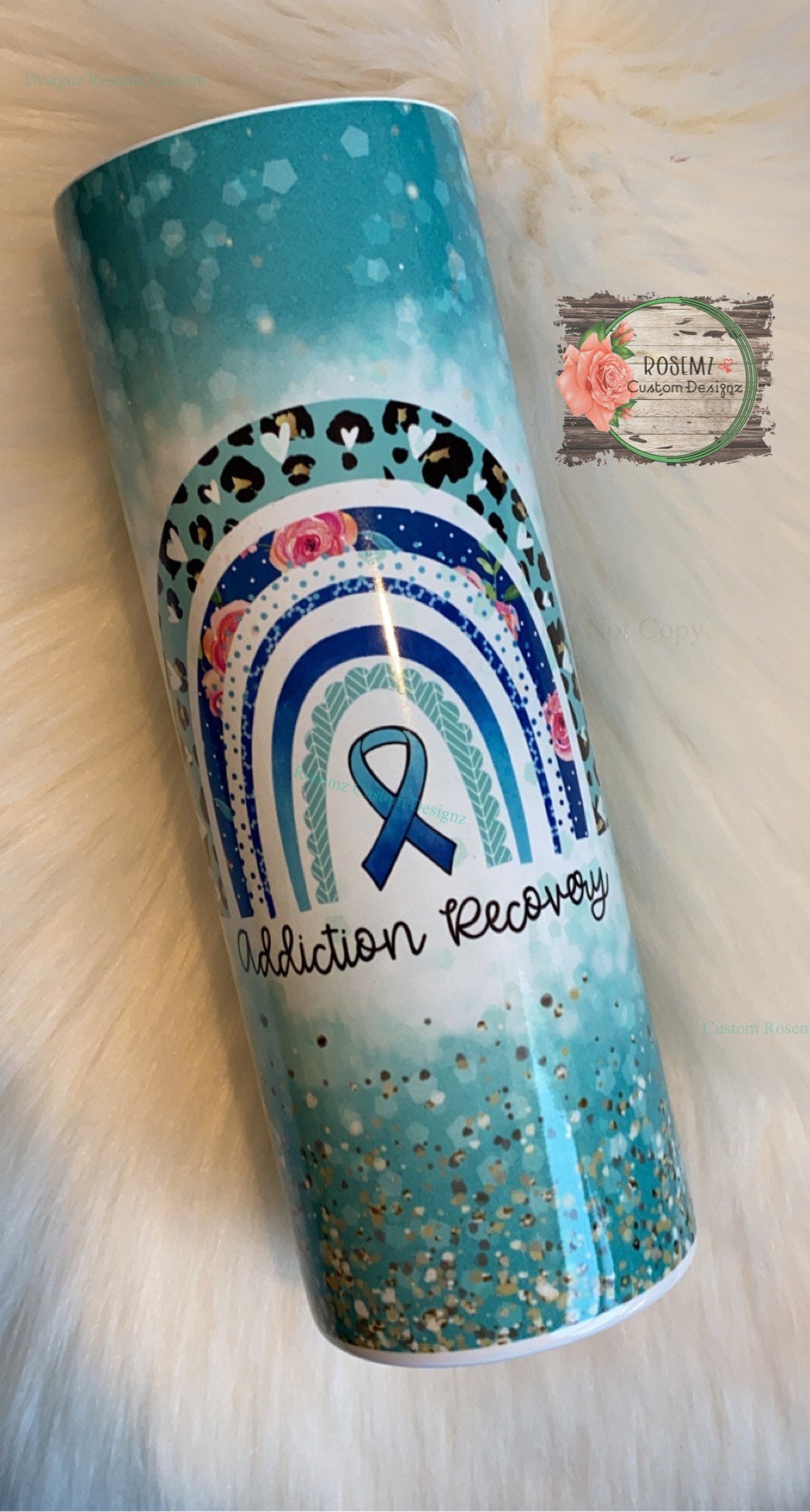 Addiction recovery tumbler ready to ship